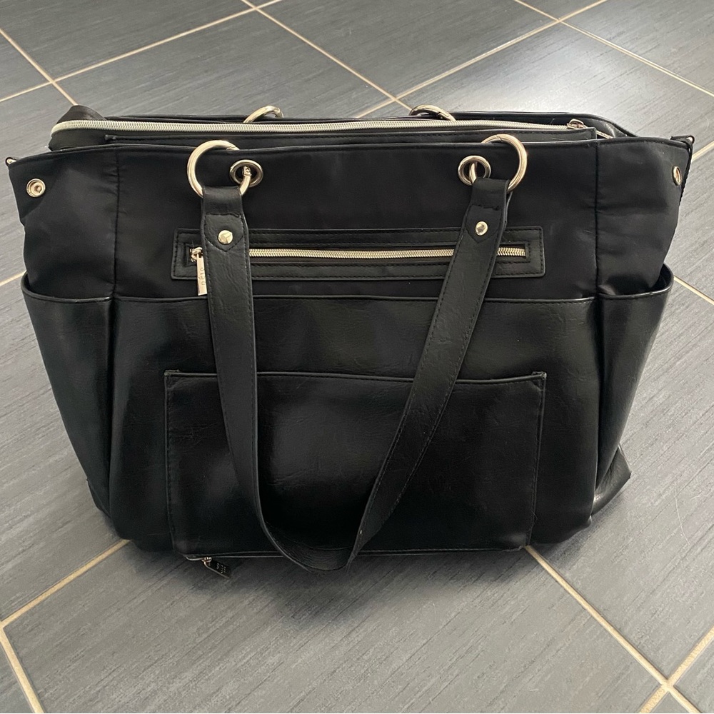 Beis The Diaper Bag in black, good used condition